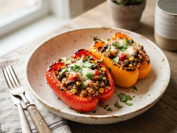 Air Fryer Stuffed Bell Peppers