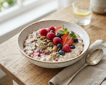 Overnight Berry Chia Oats