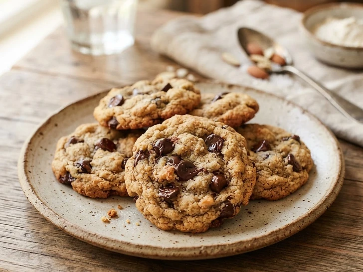 Almond Flour Chocolate Chip Cookies