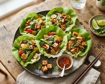 Tofu And Bell Pepper Stir Fry Wrap