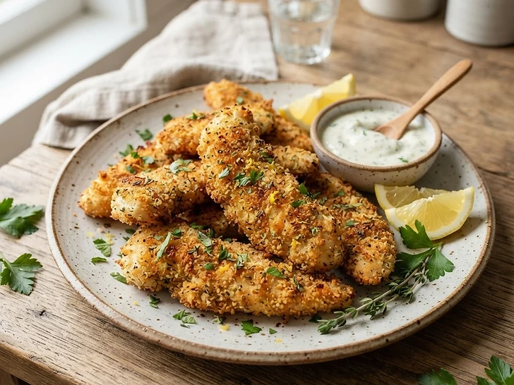 Air Fryer Lemon Herb Chicken Tenders
