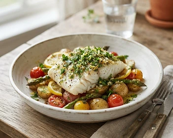 Lemon Herb Baked Cod