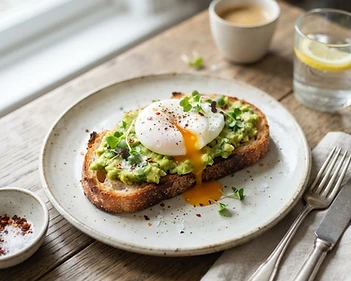 Avocado Toast with Poached Egg