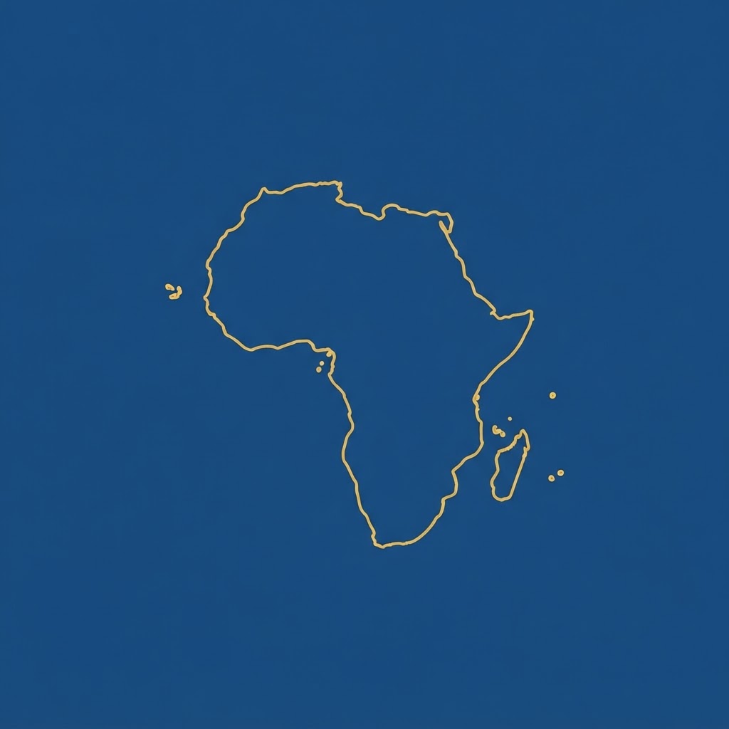Map of the African continent