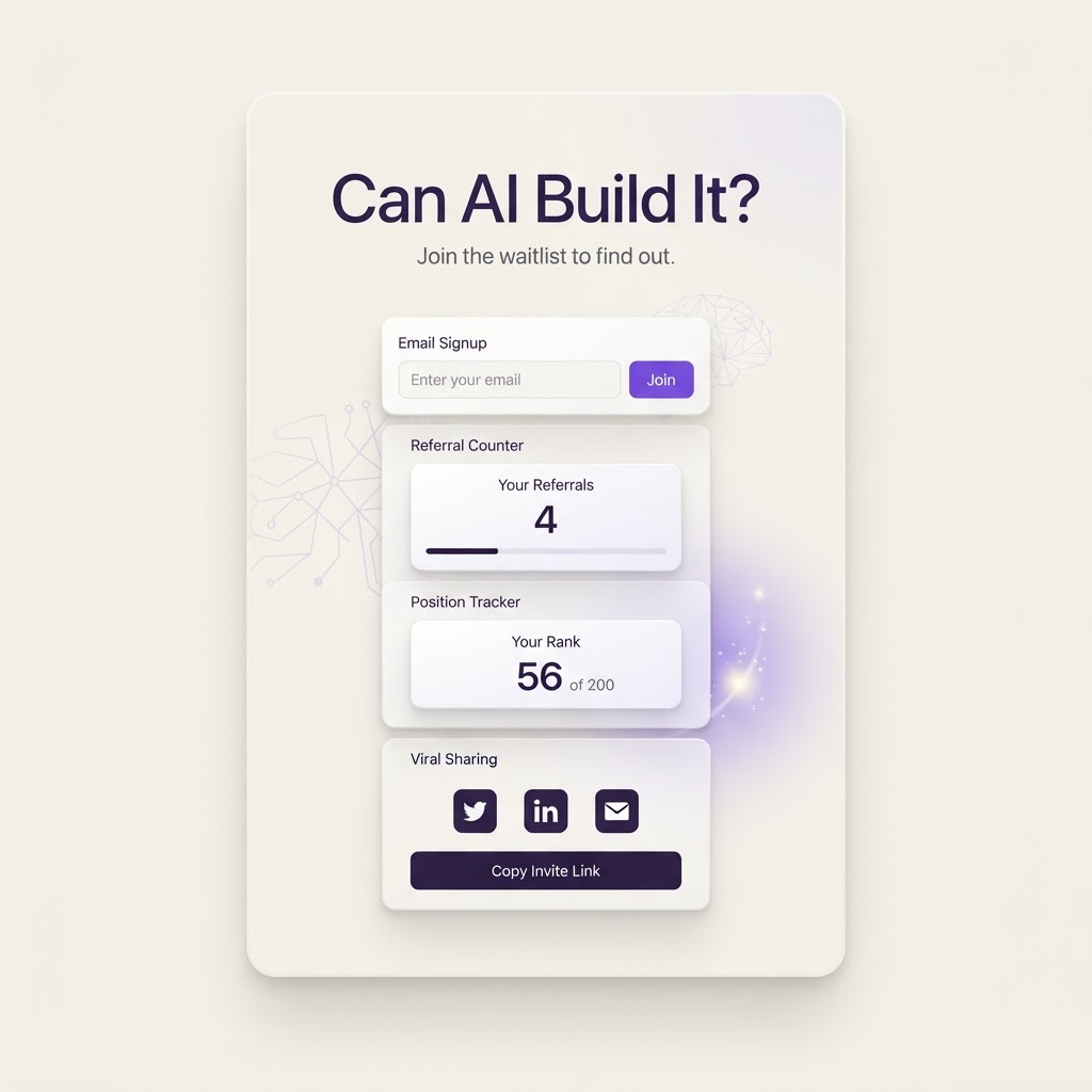 AI Waitlist and Pre-Launch Page Builder