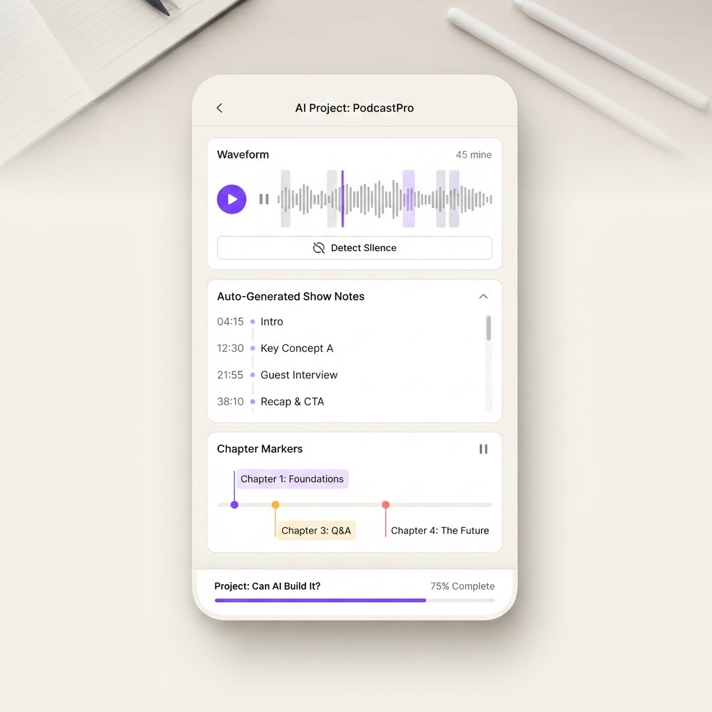 AI Podcast Editor and Show Notes Generator
