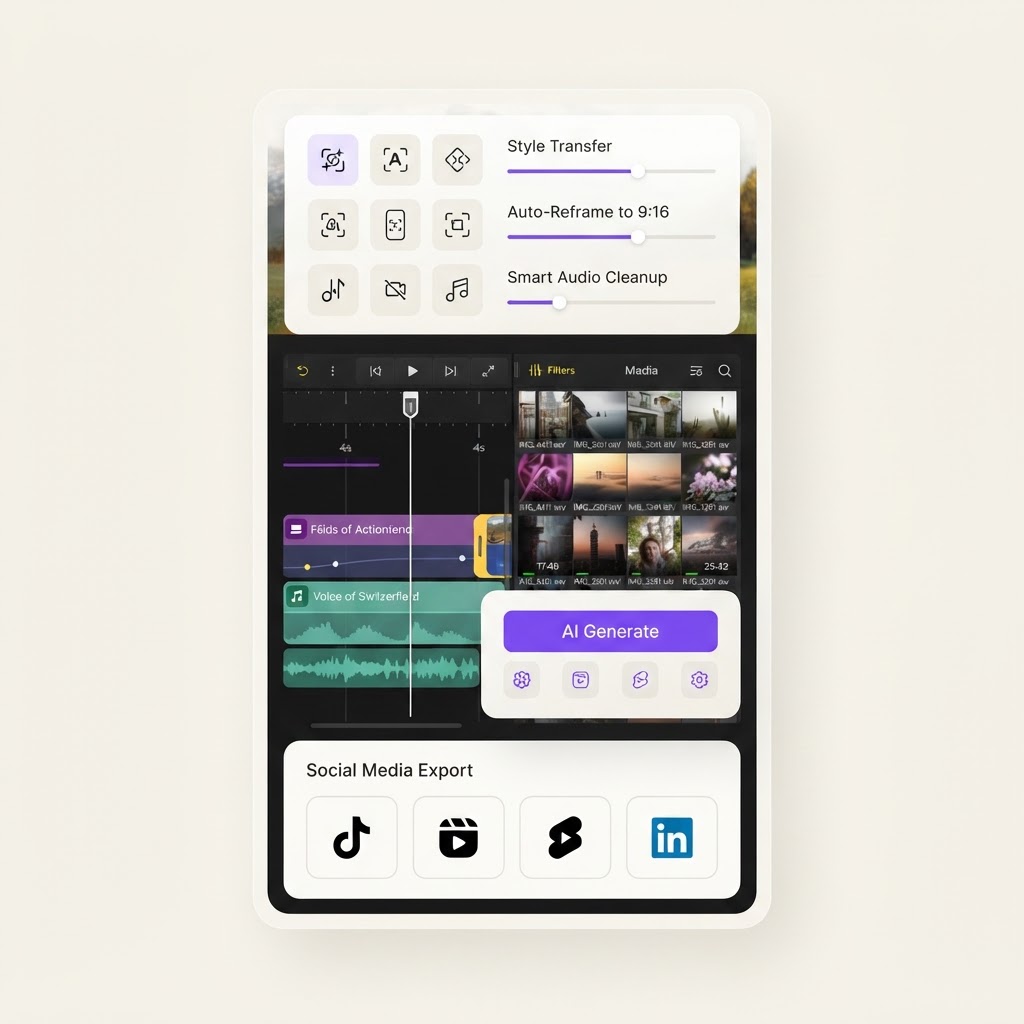 AI Video Repurposing Studio for Creators