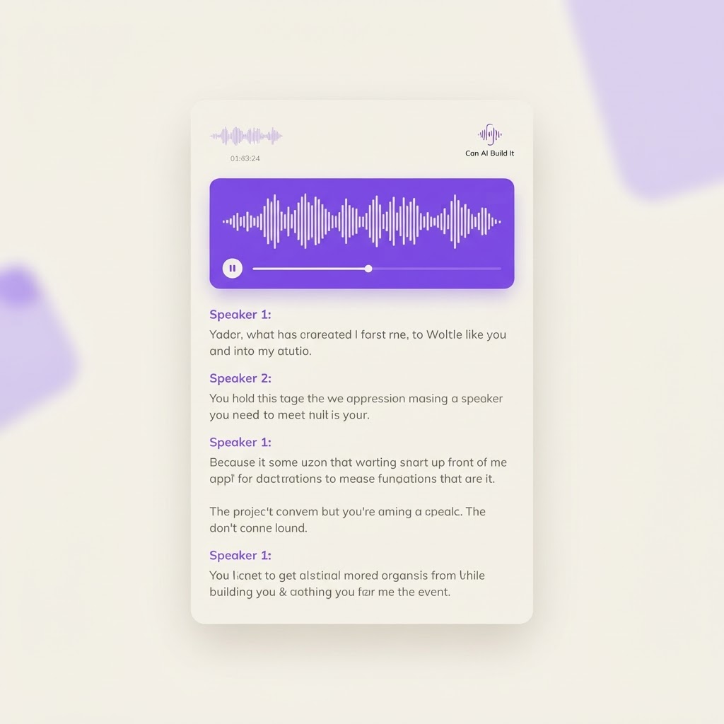 Yes, AI Can Build This: AI Audio Transcription Tool