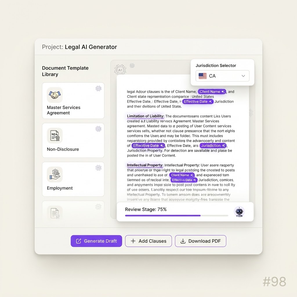 AI Legal Document Template Generator