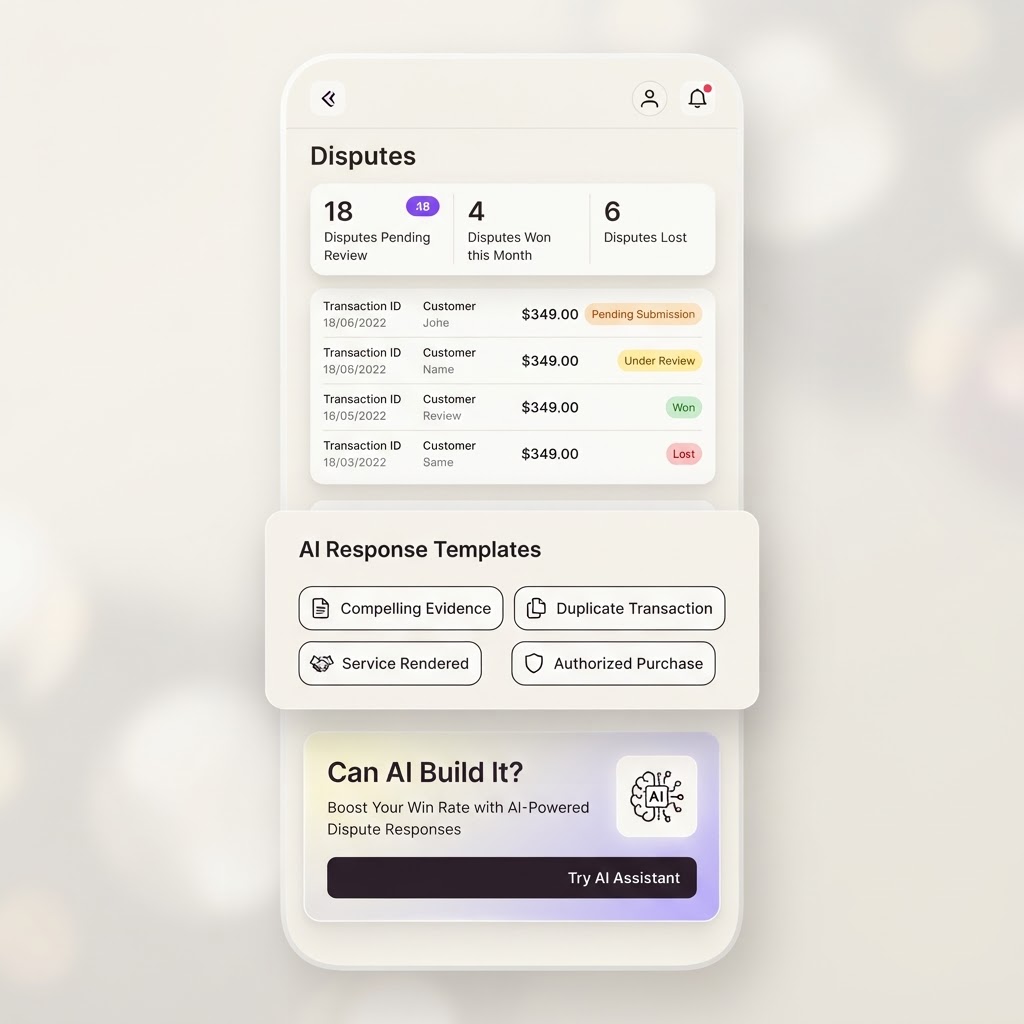 AI Chargeback and Dispute Response Generator