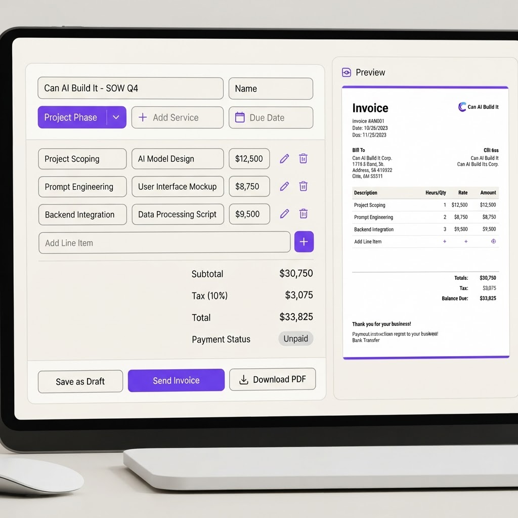 AI Invoice Generator