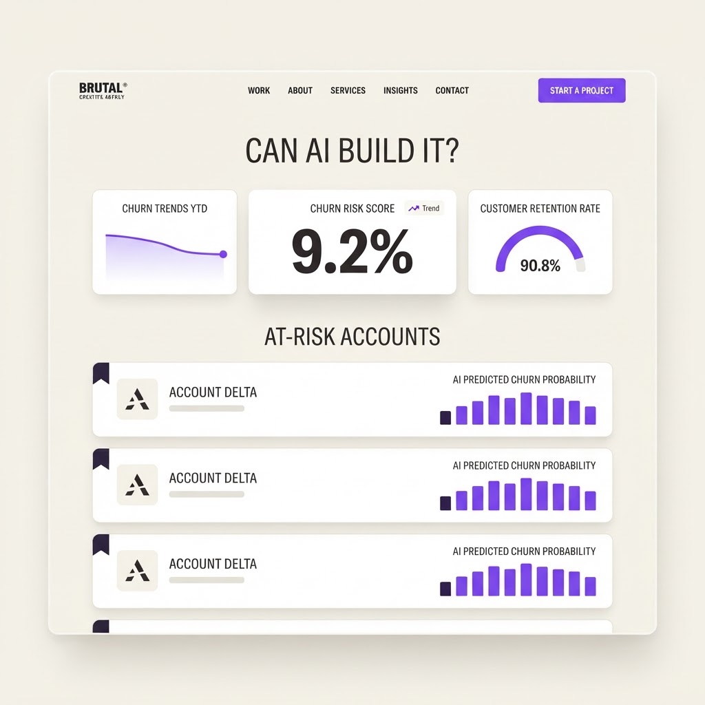 Yes, AI Can Build This: AI SaaS Churn Predictor