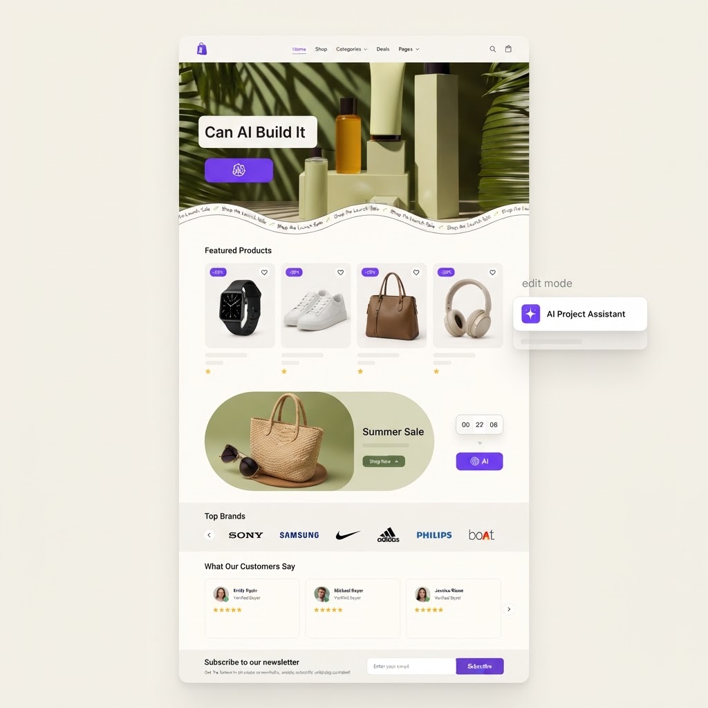 Yes, AI Can Build This: AI Shopify Store Builder