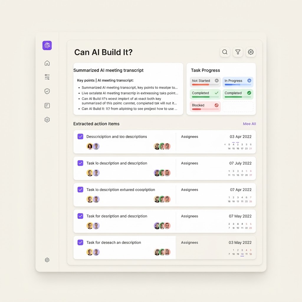 AI Meeting Action Item Tracker