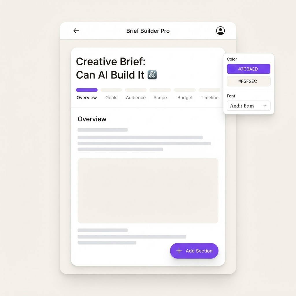 AI Creative Brief Generator
