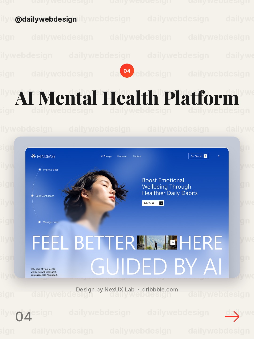 AI Mental Health Platform by NexUX Lab