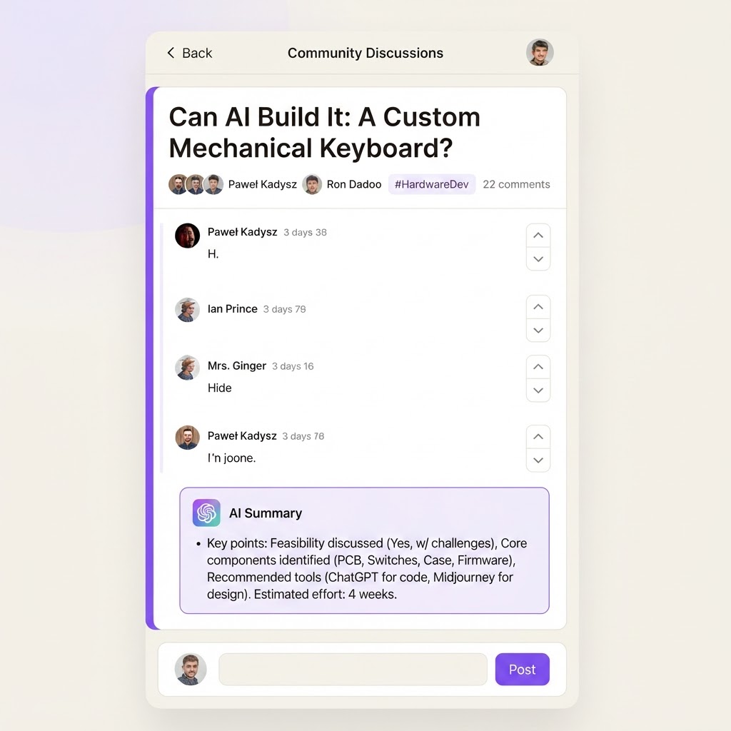 AI Community Forum Platform