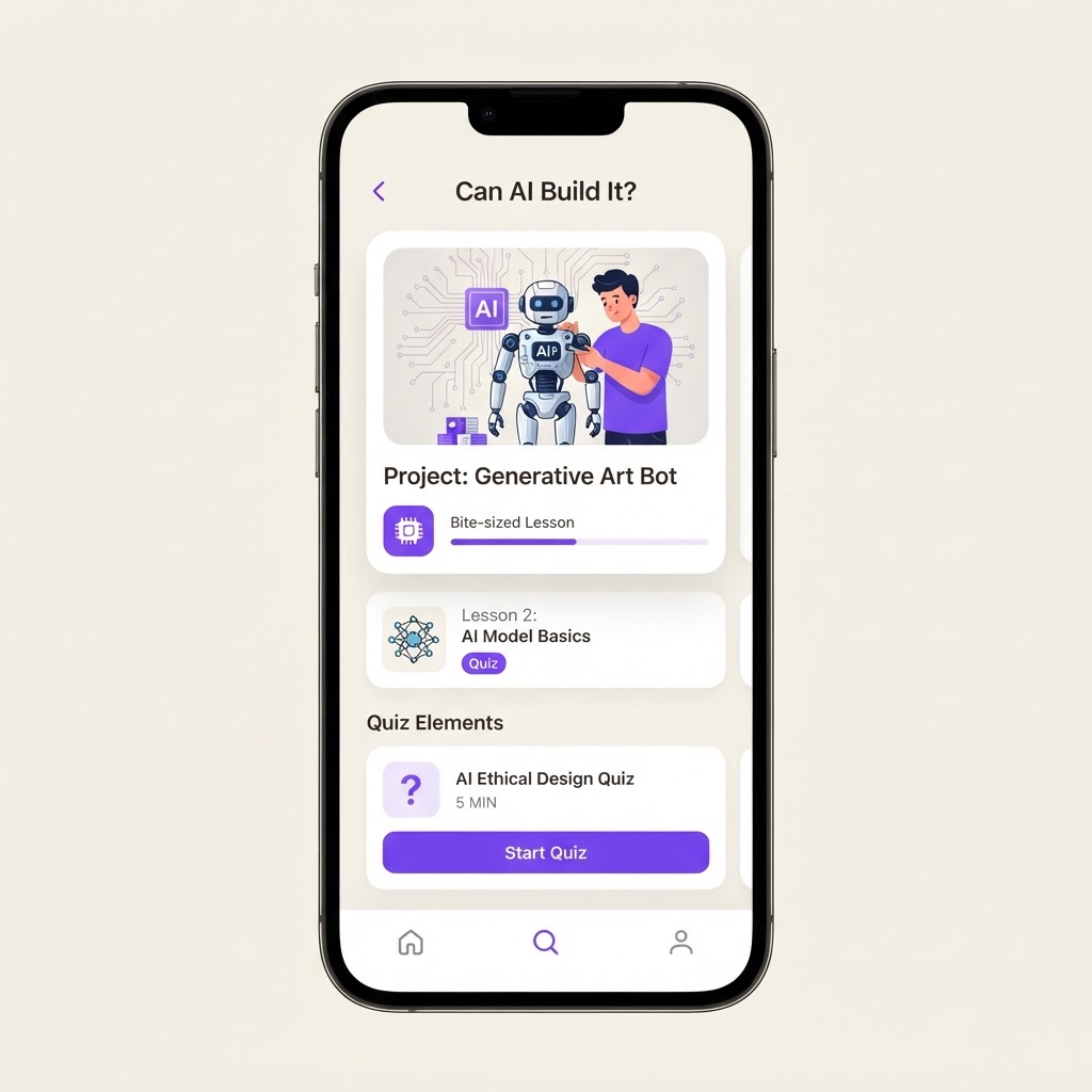 Yes, AI Can Build This: AI Microlearning App