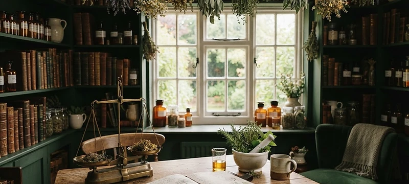 Clinical herbalism consultation space