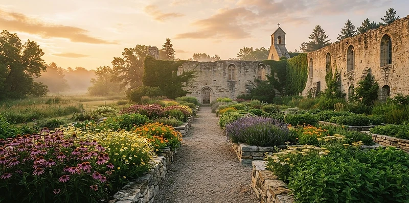 Monastery medicinal gardens