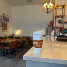 Free State coffee cup close-up