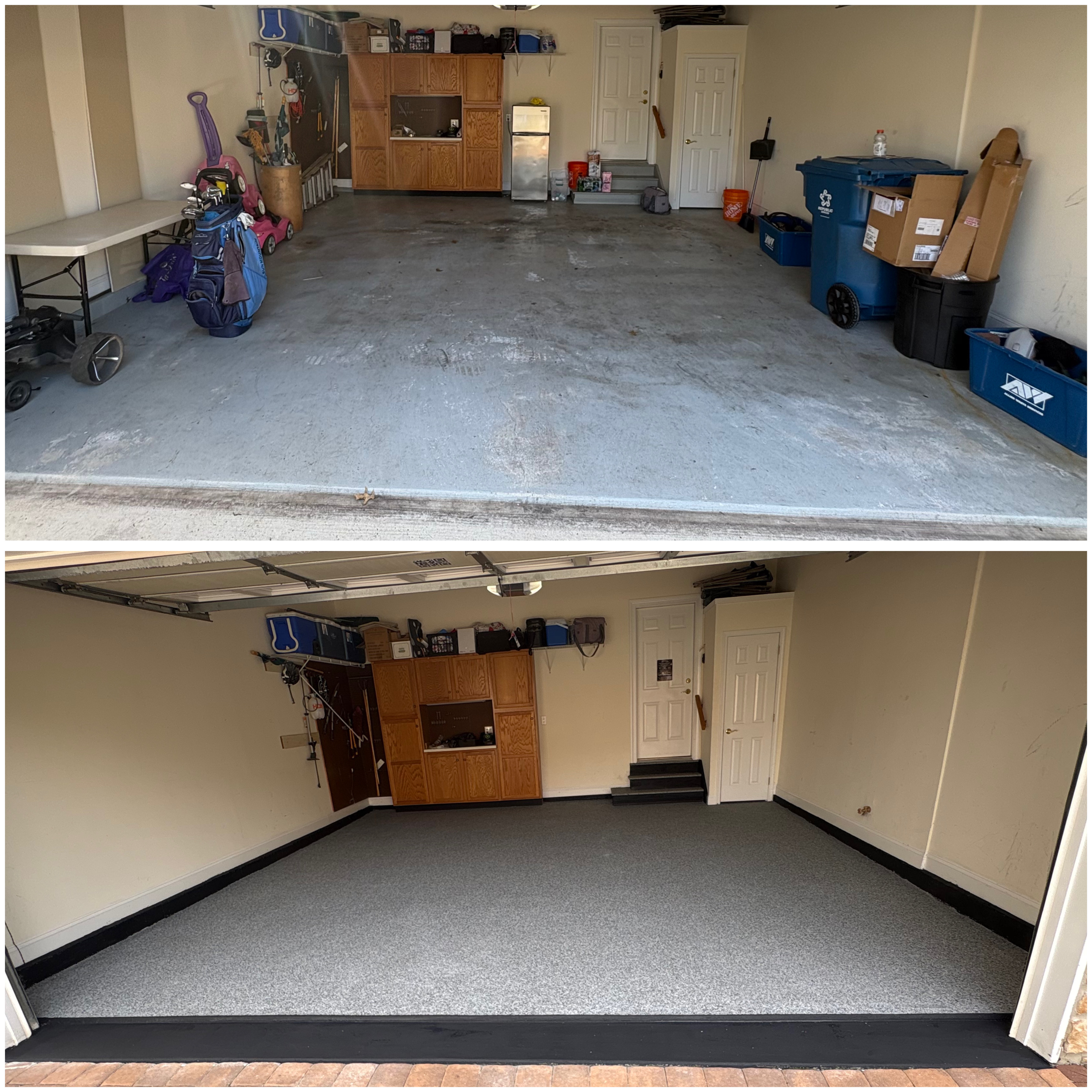 Residential Garage — Full Renewal — Epoxy Flake flooring installation in PA