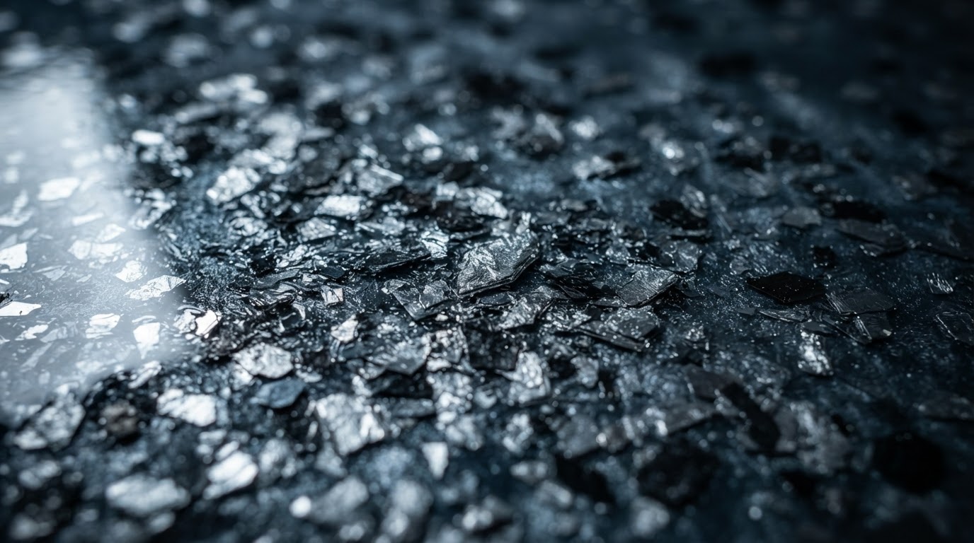 Epoxy flooring macro detail