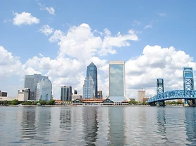 Downtown Jacksonville skyline from the river