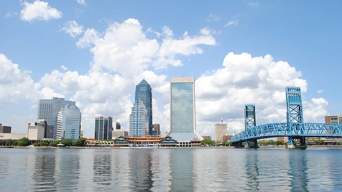 Downtown Jacksonville skyline from the river