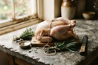A pasture-raised non-GMO whole chicken from Parah Farms