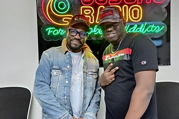 David with Mr. Femi Bankole (Owner, Cosoro Radio)