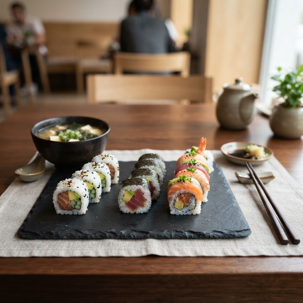 Roll combo lunch