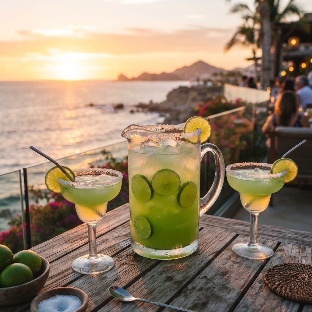 Sunset margarita pitcher