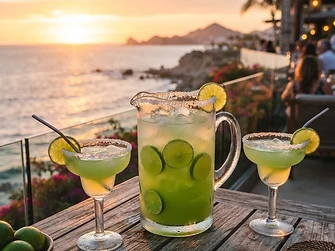 Sunset margarita pitcher