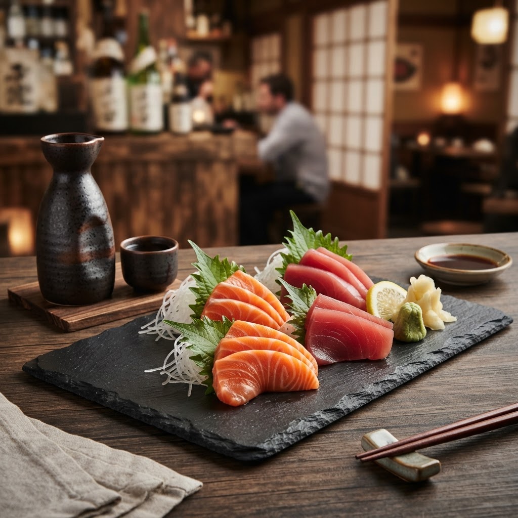 Sake & sashimi set