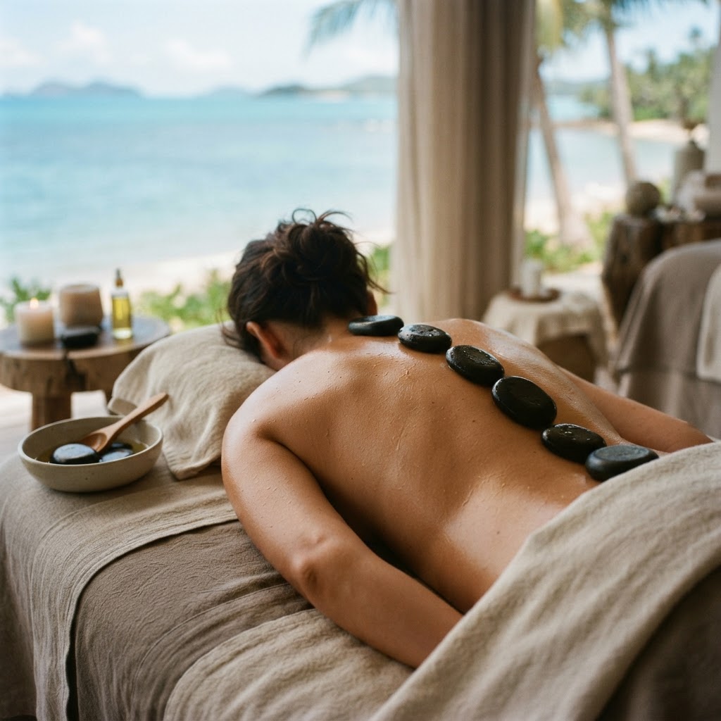 Hot stone massage