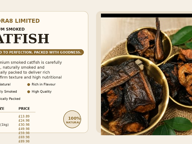 Premium Smoked Catfish