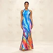 Halter Maxi Dress Front