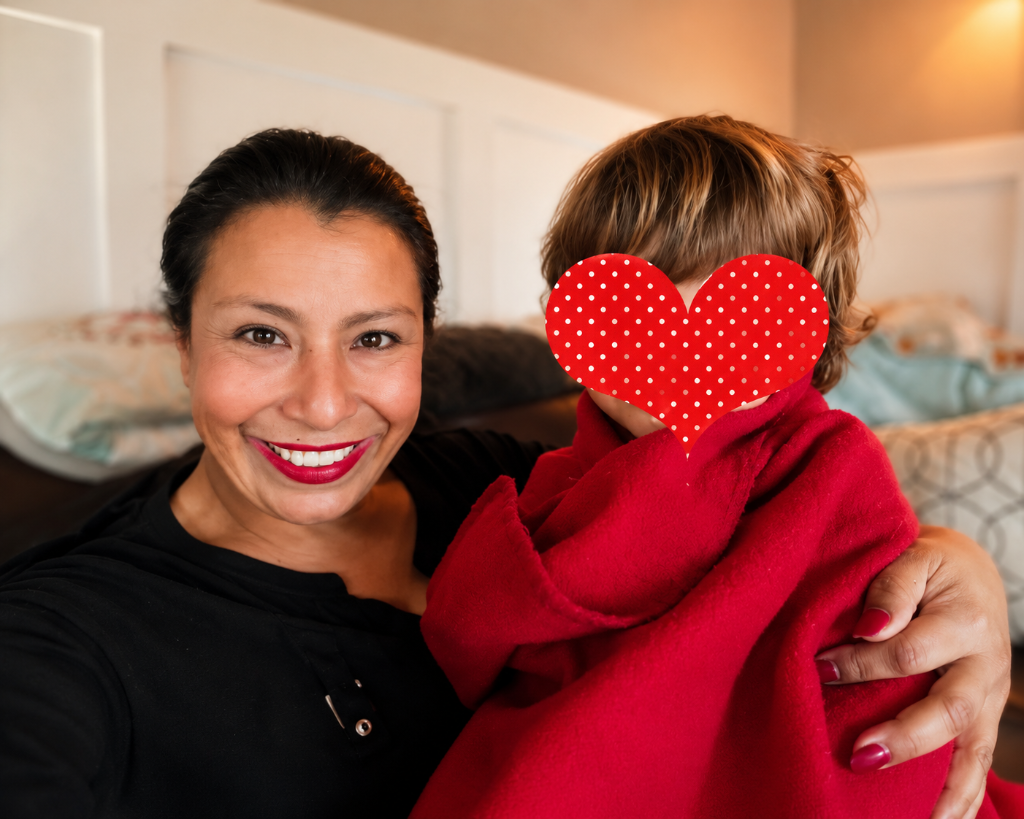 Briza with a toddler