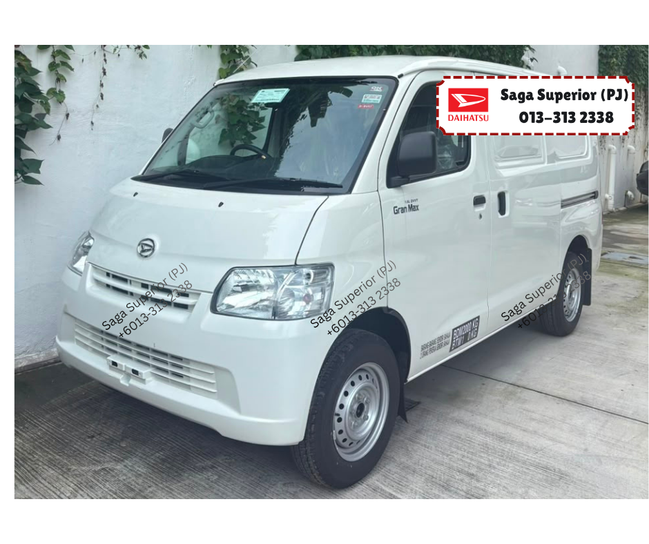 White Daihatsu Gran Max Panel Van automatic front view, Saga Superior (PJ)