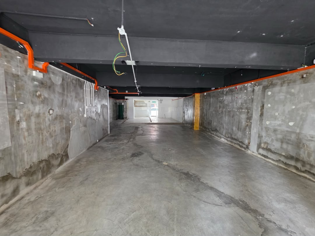 Interior of the new showroom under renovation