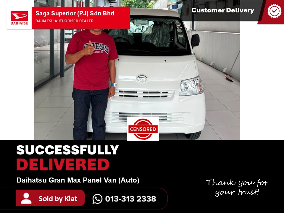 Daihatsu Gran Max Panel Van (Auto) customer delivery in Selangor