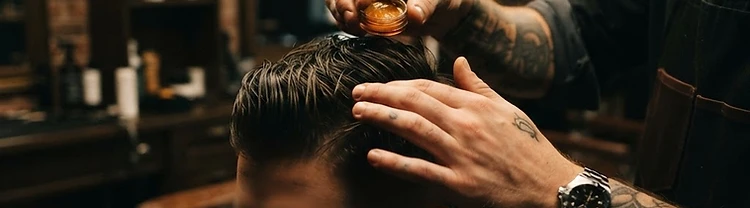 Barber styling with Gummy Professional products