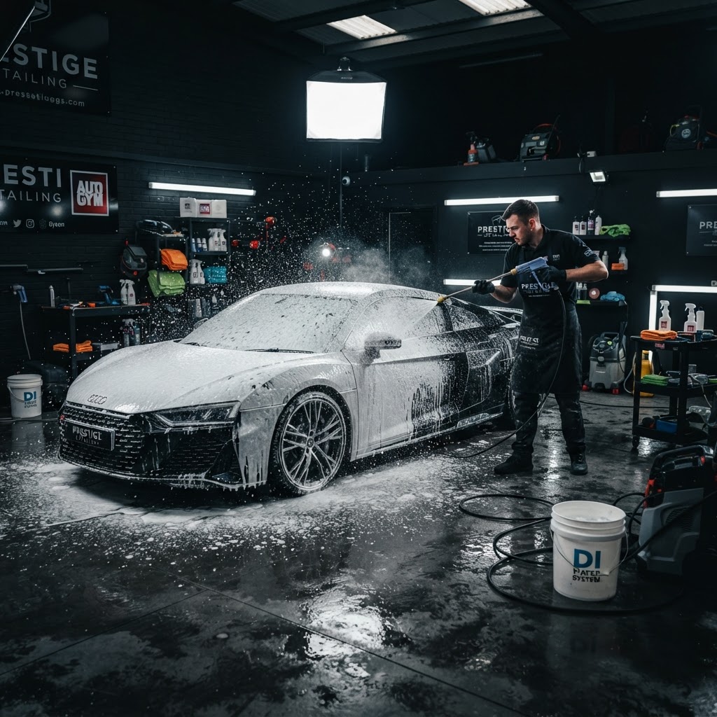 Professionelle Fahrzeugaufbereitung bei Mr. Clean Car Karlsruhe