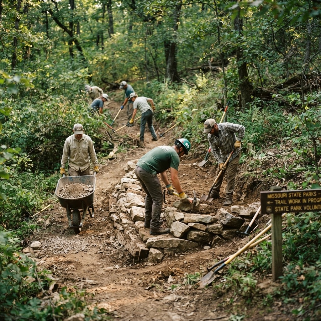 Volunteering for Trail Stewardship in Missouri