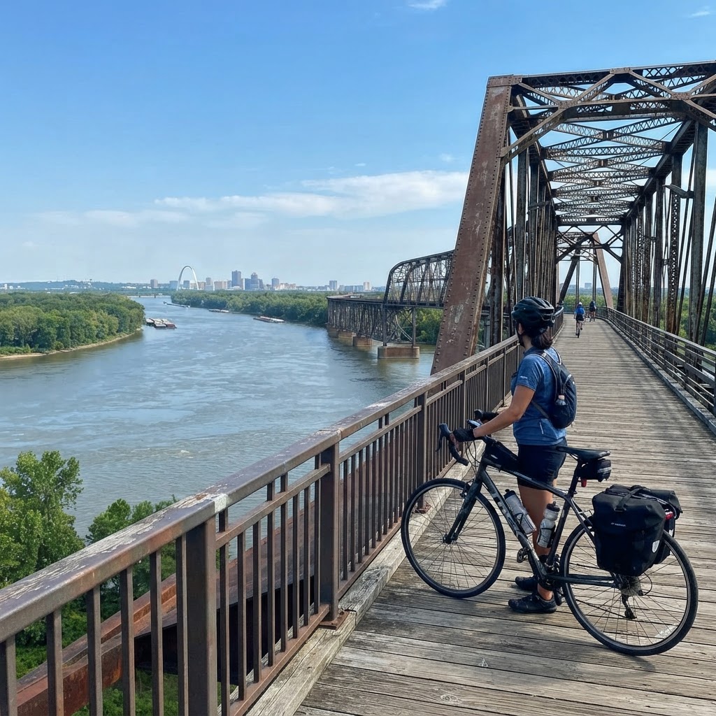 The Chain of Rocks Bridge: Cycling a Mississippi River Landmark
