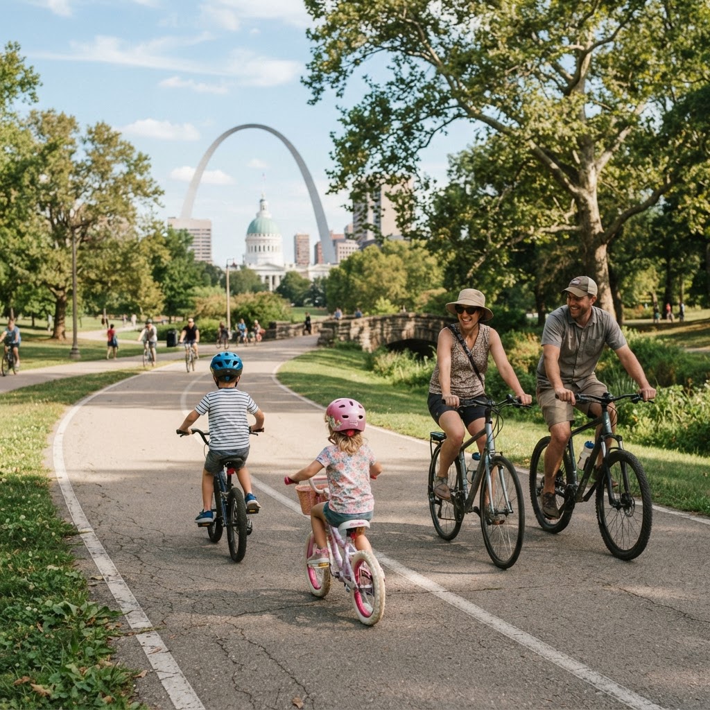 Family Cycling in St. Louis: Kid-Friendly Trails and Parks