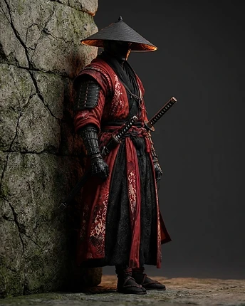 Ronin Samurai Statue