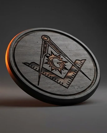 Masonic Emblem Coaster