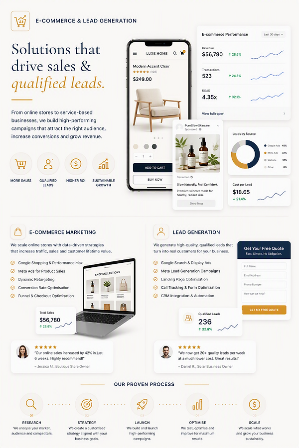 E-Commerce & Lead Gen